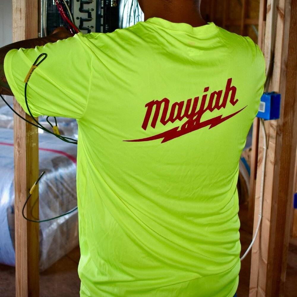 Men's Highkey Hawaii Dri-fit T-Shirt Safety Yello "Mayjah" Size XL